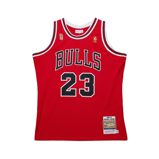 Michael Jordan Chicago Bulls Mitchell & Ness 1996/97 Throwback Authentic Jersey - Red