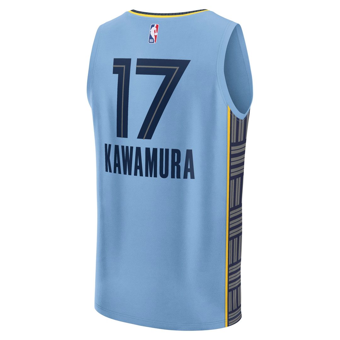 Yuki Kawamura Memphis Grizzlies Fanatics Fast Break Player Replica Jersey - Statement Edition - Light Blue