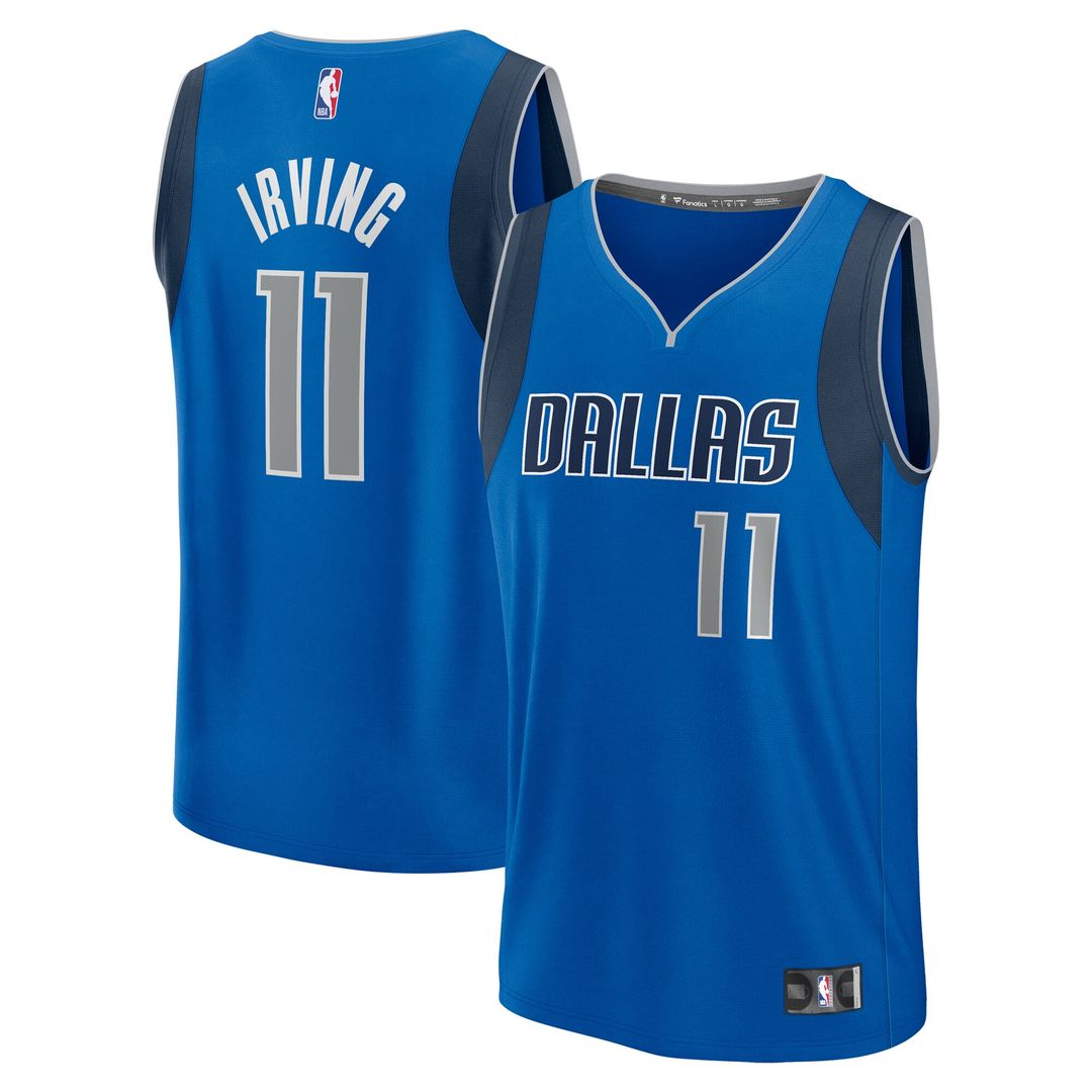 Kyrie Irving Dallas Mavericks Fanatics Youth Fast Break Player Replica Jersey - Icon Edition - Blue