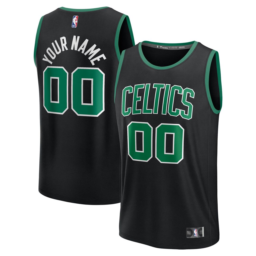 Boston Celtics Fanatics Fast Break Custom Jersey - Icon Edition - Kelly Green