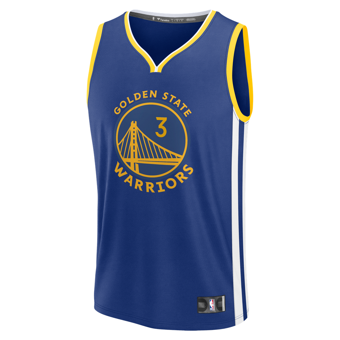 Will Richard Golden State Warriors Fanatics Fast Break Replica Jersey - Blue - Icon Edition