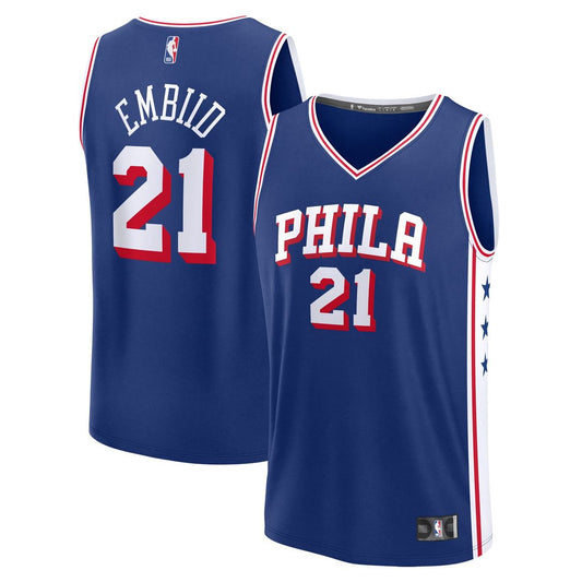 Joel Embiid Philadelphia 76ers Fanatics Youth Fast Break Player Replica Jersey - Icon Edition - Royal