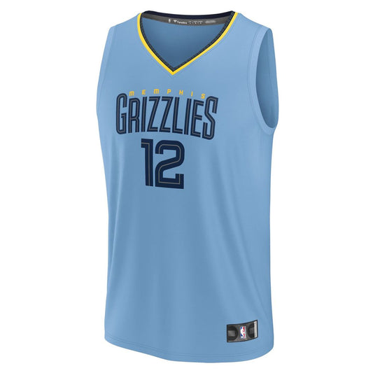 Ja Morant Memphis Grizzlies Fanatics Fast Break Player Replica Jersey - Statement Edition - Light Blue