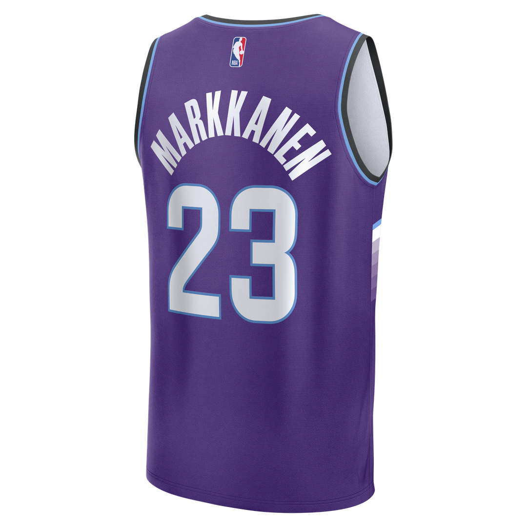 Lauri Markkanen Utah Jazz Fanatics Fast Break Replica Jersey - Icon Edition - Purple