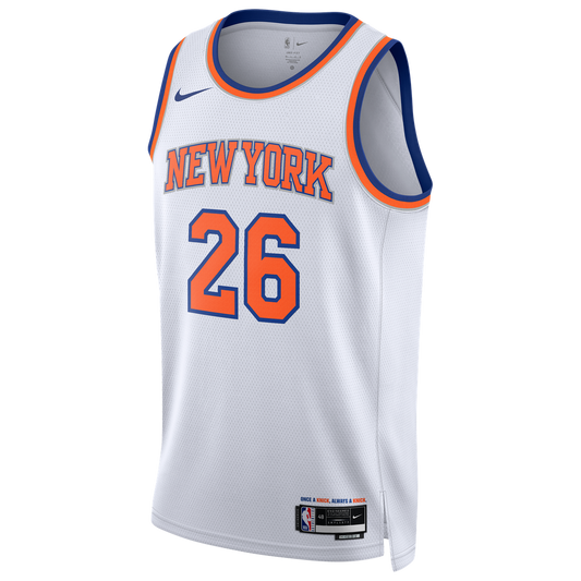 New York Knicks Nike Unisex 2026 NBA Finals Champions Always 26 Swingman Jersey - White - Association Edition