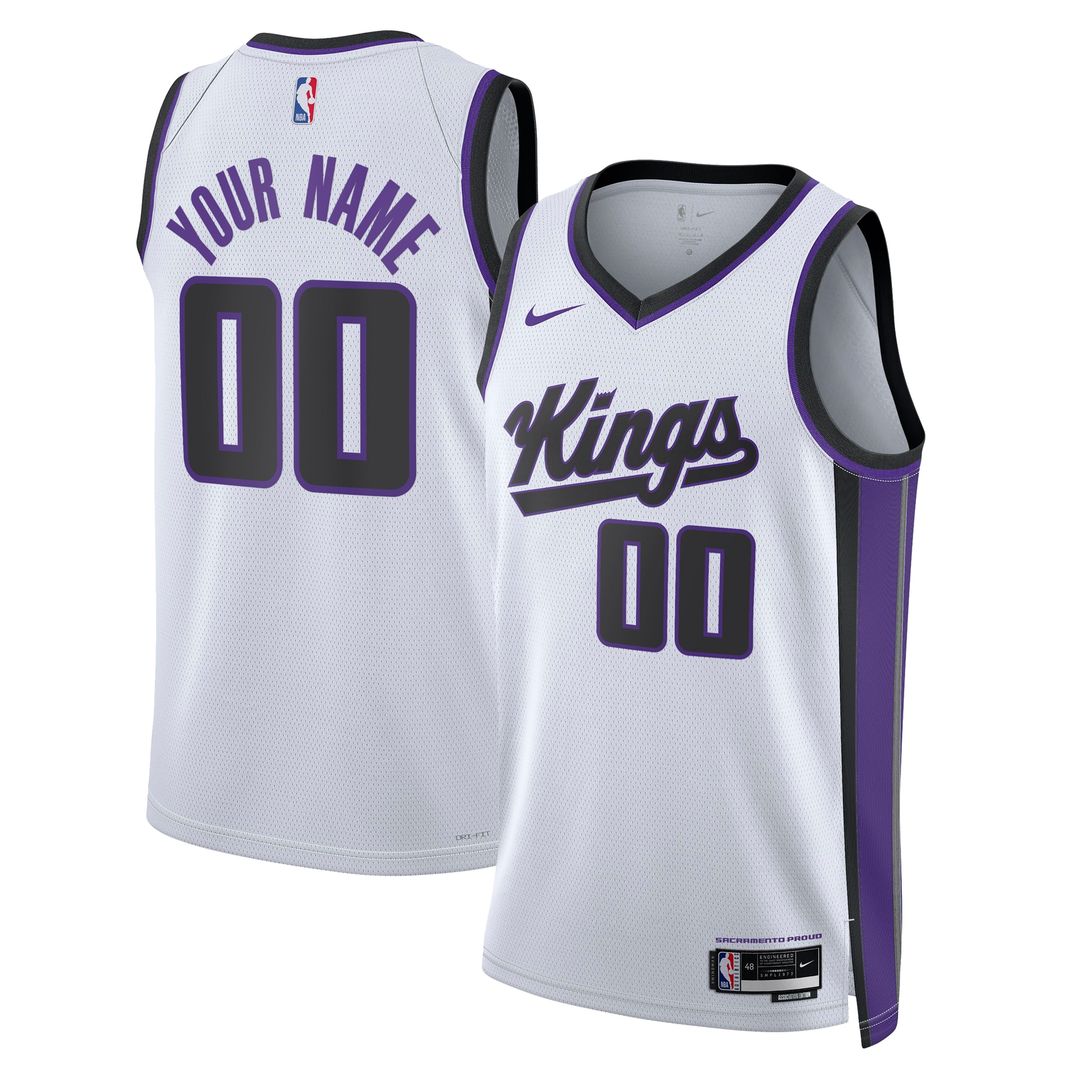 Sacramento Kings Nike Unisex Swingman Custom Jersey - Icon Edition - Black