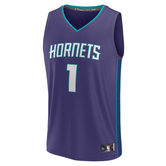 LaMelo Ball Charlotte Hornets Fanatics Fast Break Player Replica Jersey - Statement Edition - Purple