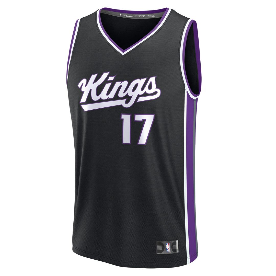 Jonas Valančiūnas Sacramento Kings Fanatics Fast Break Replica Jersey - Black - Icon Edition