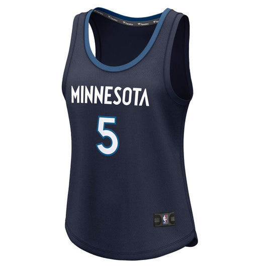 Anthony Edwards Minnesota Timberwolves Fanatics Women's Fast Break Player Jersey - Icon Edition - Navy