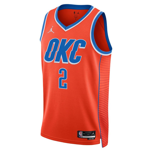 Shai Gilgeous - Alexander Oklahoma City Thunder Jordan Brand Unisex Swingman Jersey - Statement Edition - Orange