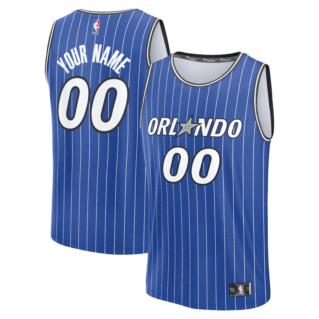 Orlando Magic Fanatics Fast Break Replica Custom Jersey - Icon Edition - Blue