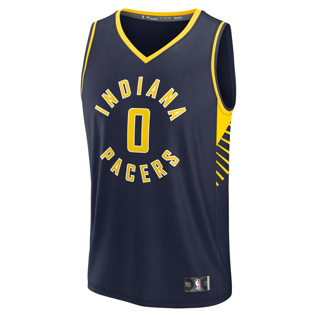 Tyrese Haliburton Indiana Pacers Fanatics Youth Fast Break Player Replica Jersey - Icon Edition - Navy