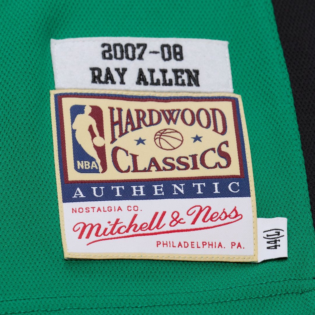 Ray Allen Boston Celtics Mitchell & Ness 2007 - 08 Hardwood Classics Authentic Jersey - Kelly Green
