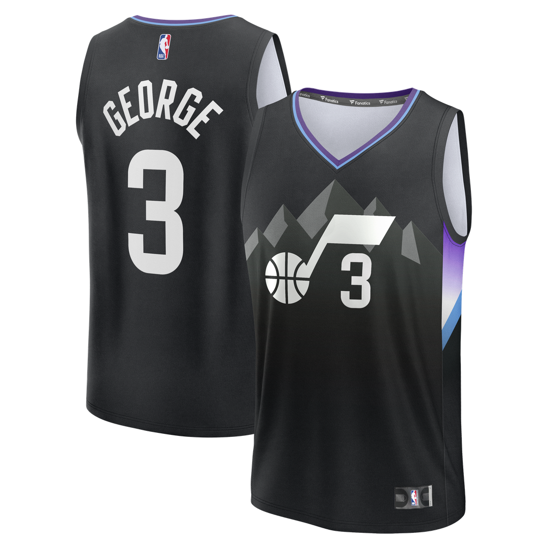 Keyonte George Utah Jazz Fanatics Fast Break Replica Jersey - Statement Edition - Black