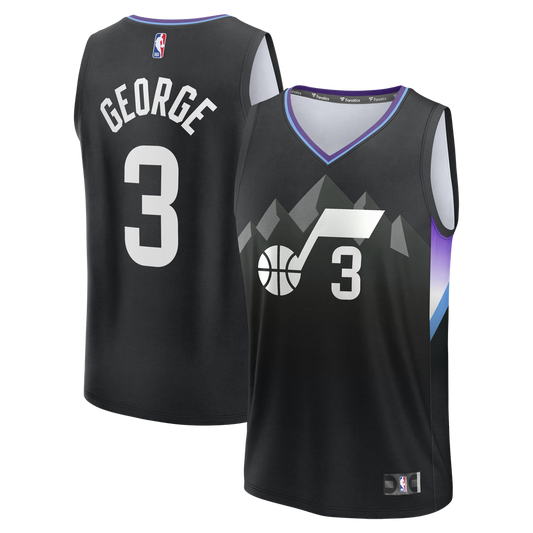Keyonte George Utah Jazz Fanatics Fast Break Replica Jersey - Statement Edition - Black
