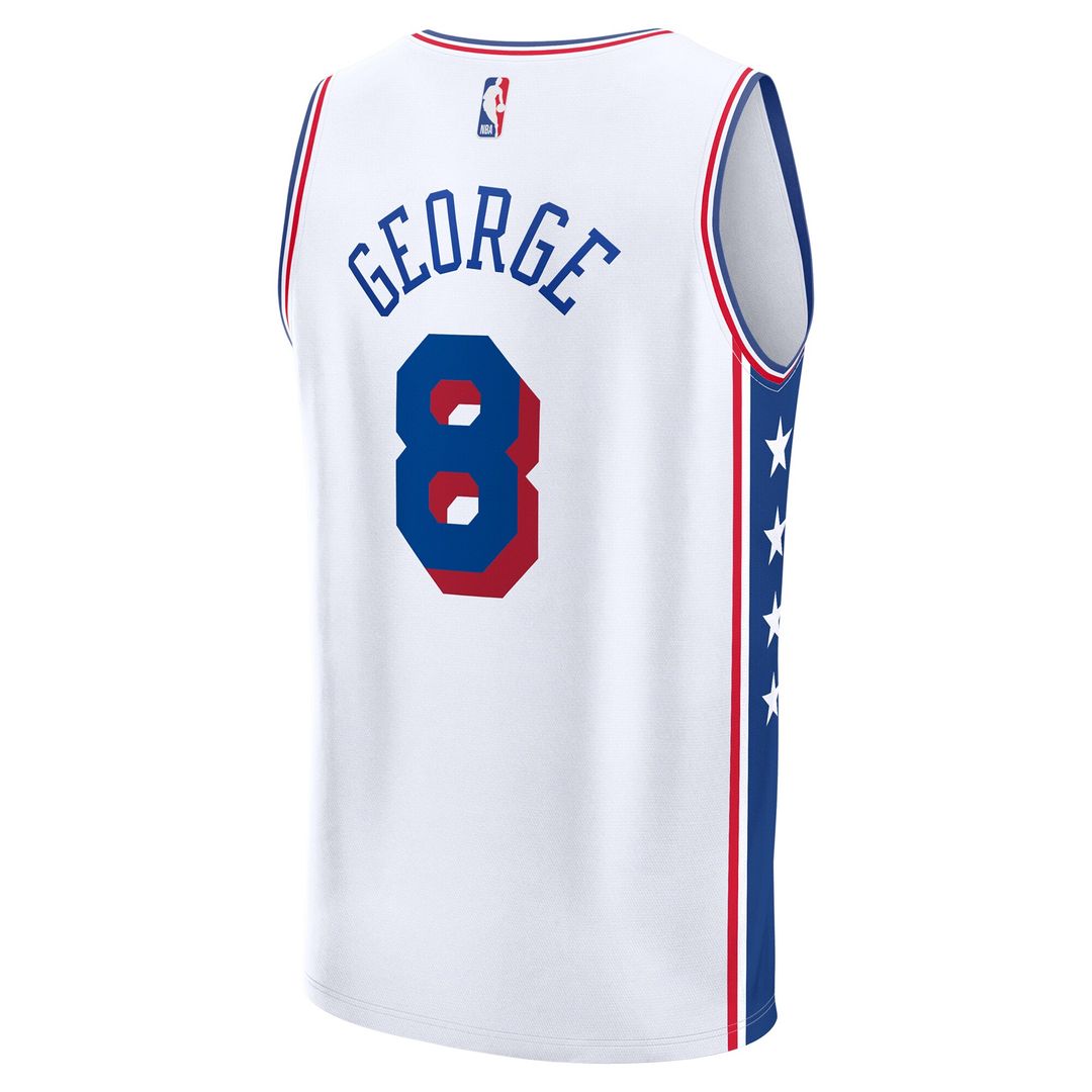 Paul George Philadelphia 76ers Fanatics Youth Fast Break Player Replica Jersey - Association Edition - White