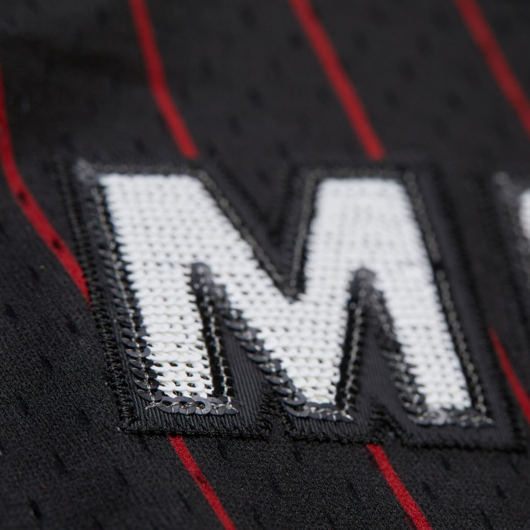 Dwyane Wade Miami Heat Mitchell & Ness x DANNIJO Women's Fashion Cropped Basketball Jersey - Black
