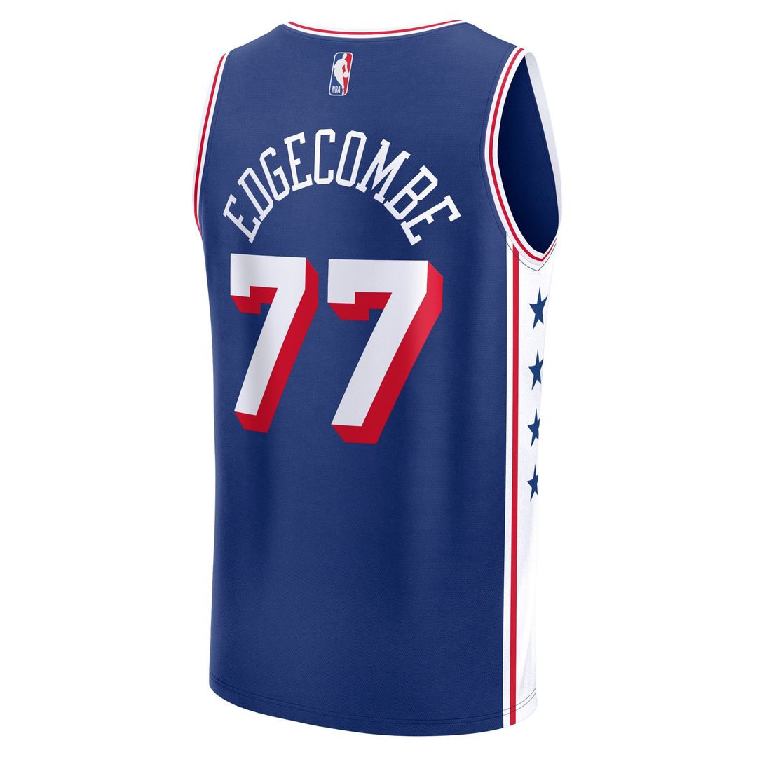 V. J. Edgecombe Philadelphia 76ers Fanatics 2025 NBA Draft First Round Pick Fast Break Replica Jersey - Icon Edition - Royal
