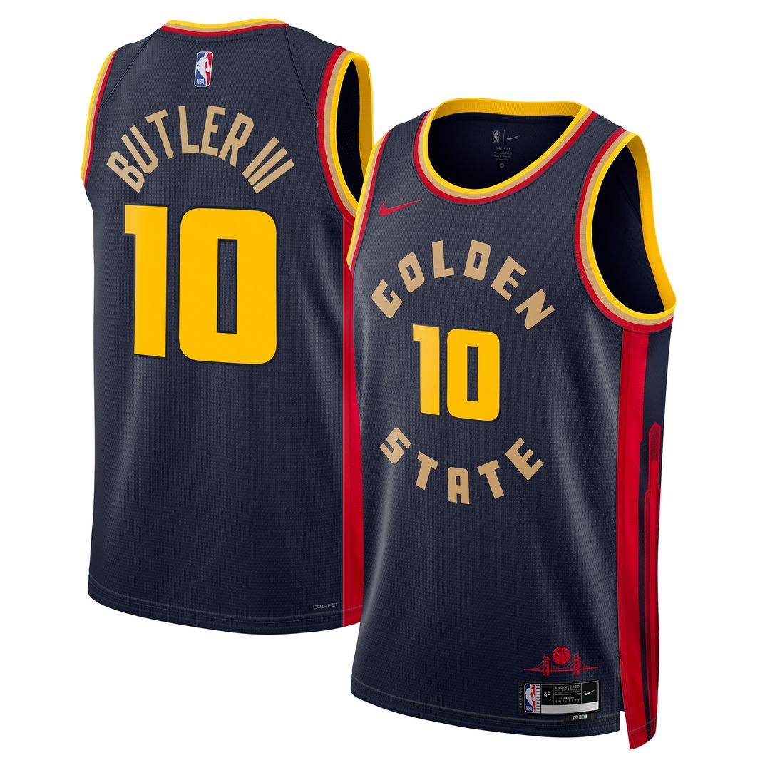 Jimmy Butler Golden State Warriors Nike Unisex Swingman Jersey - City Edition - Navy