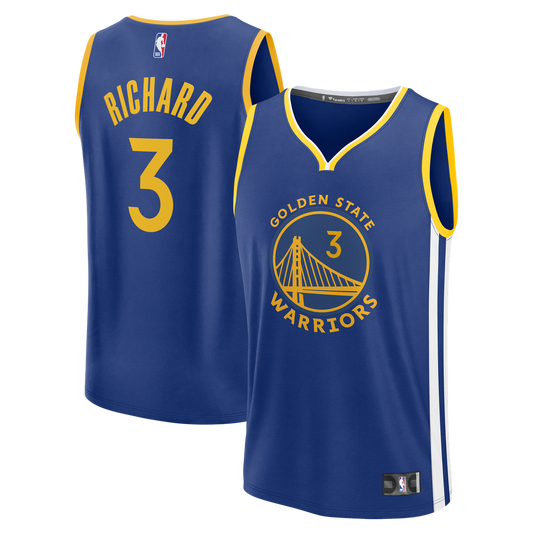 Will Richard Golden State Warriors Fanatics Fast Break Replica Jersey - Blue - Icon Edition