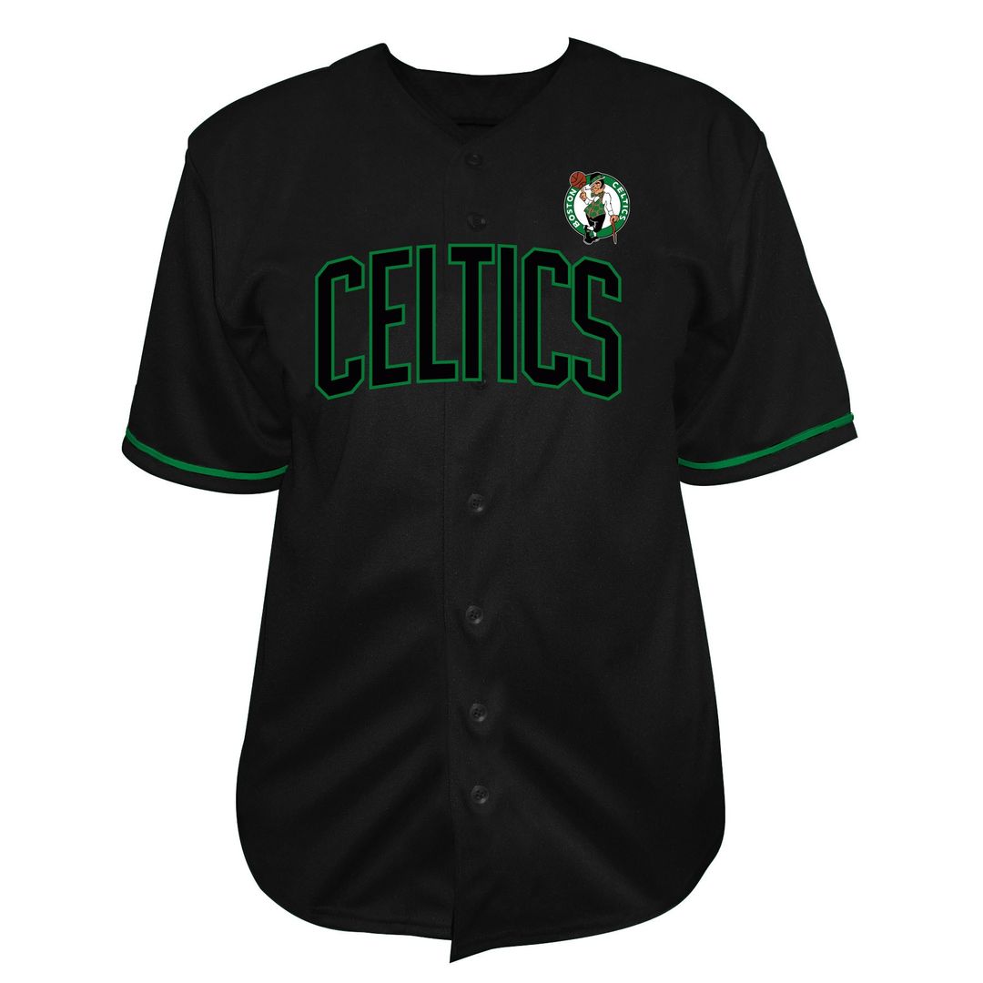 Jayson Tatum Boston Celtics Profile Big & Tall Name & Number Button - Up Jersey - Black