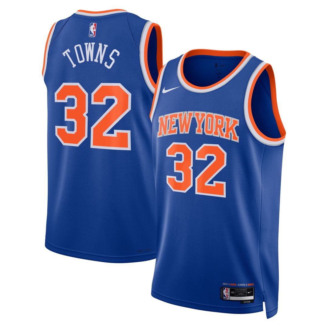 Karl - Anthony Towns New York Knicks Nike Unisex Swingman Jersey - Blue - Icon Edition