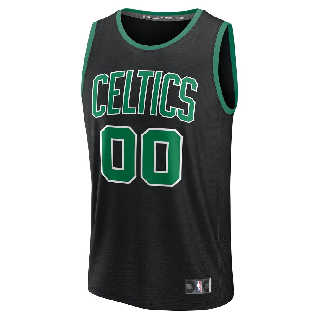Boston Celtics Fanatics Fast Break Custom Jersey - Statement Edition - Black