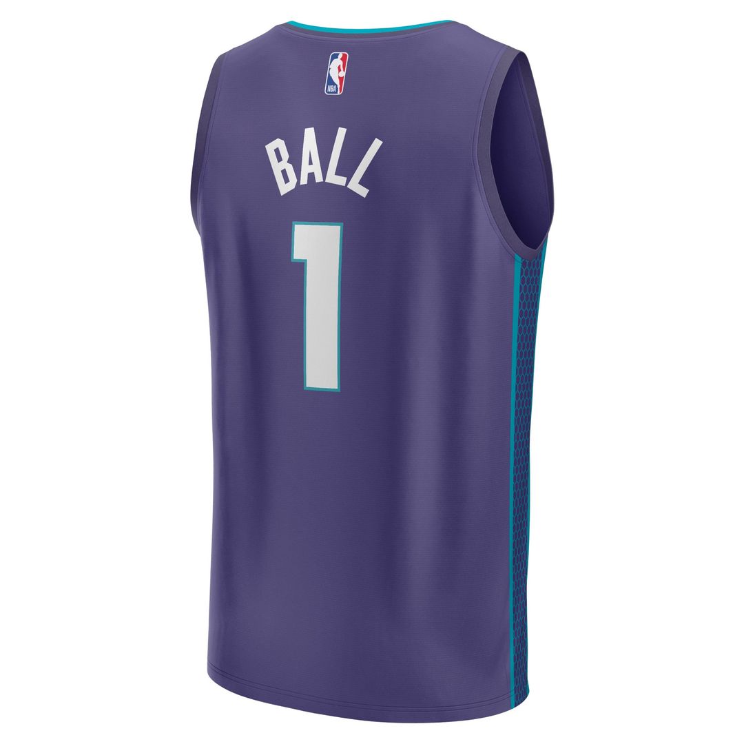 LaMelo Ball Charlotte Hornets Fanatics Fast Break Player Replica Jersey - Statement Edition - Purple