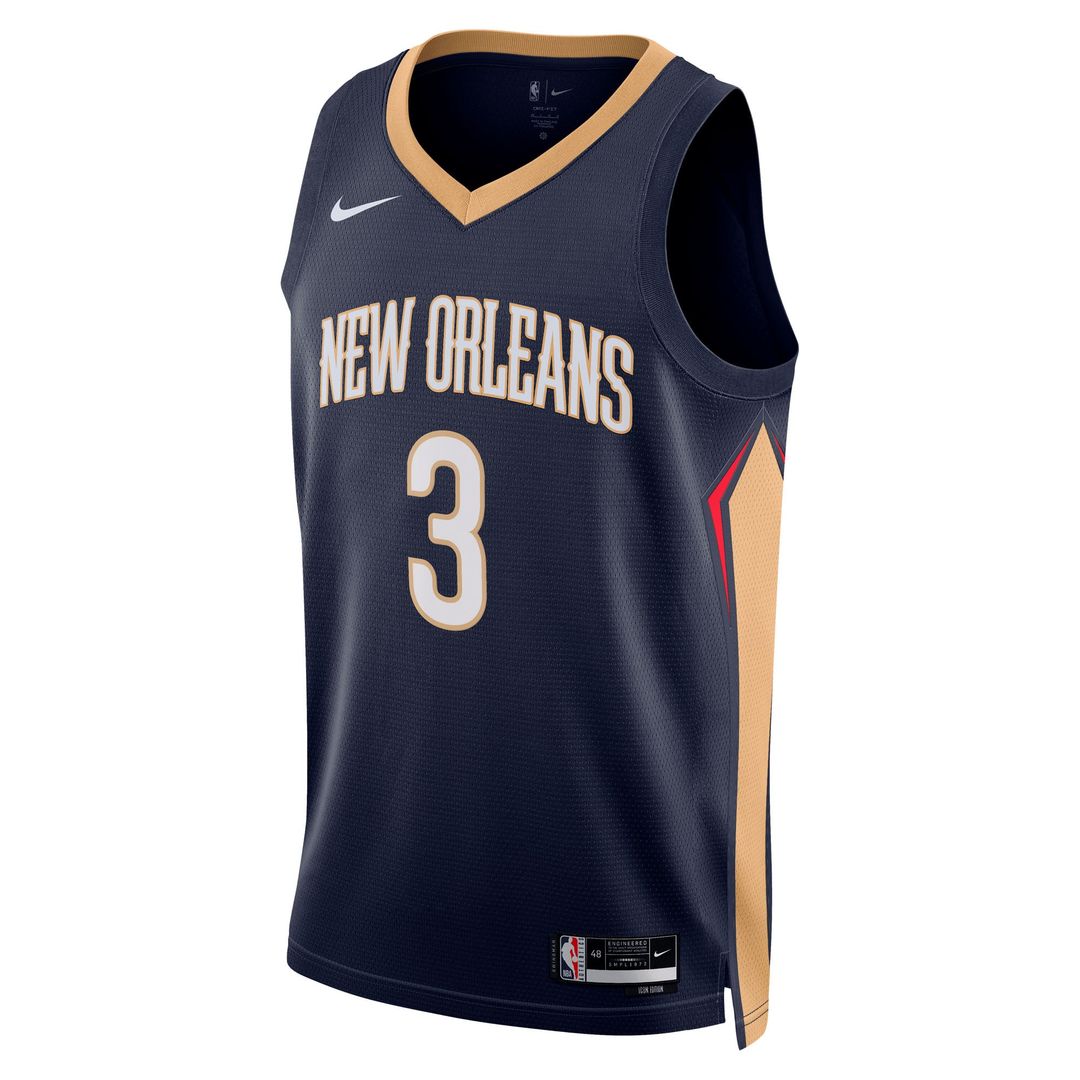 Jordan Poole New Orleans Pelicans Nike Unisex Swingman Jersey - Navy - Icon Edition