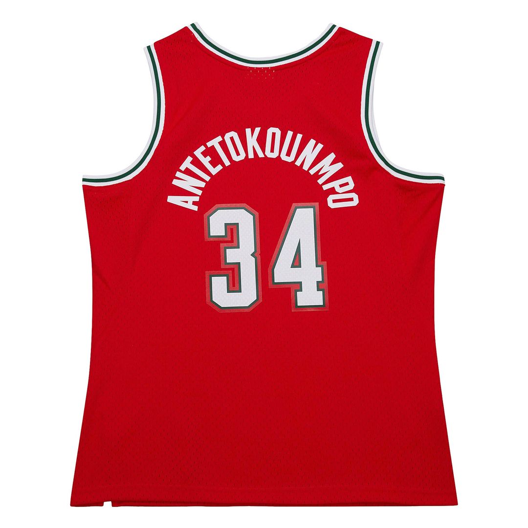 Giannis Antetokounmpo Milwaukee Bucks Mitchell & Ness 2014/15 Hardwood Classics Swingman Jersey - Red