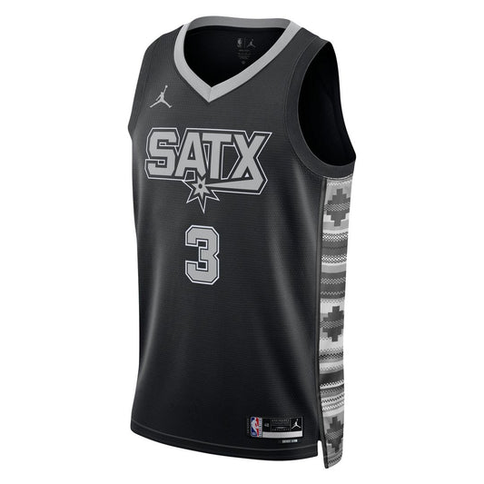 Keldon Johnson San Antonio Spurs Jordan Brand Unisex Swingman Jersey - Statement Edition - Black