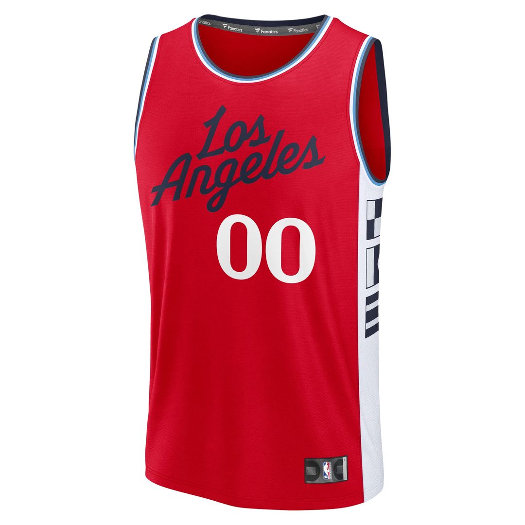 LA Clippers Fanatics Fast Break Custom Jersey - Association Edition - White
