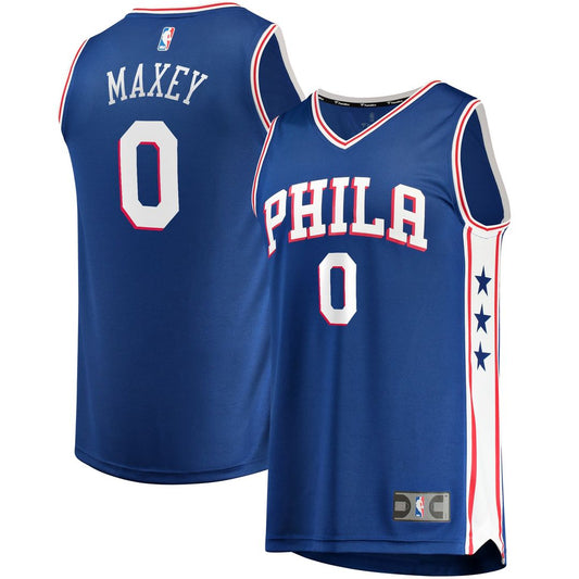Tyrese Maxey Philadelphia 76ers Fanatics Fast Replica Jersey Royal - Icon Edition
