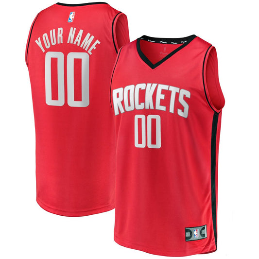 Houston Rockets Fanatics Fast Break Custom Replica Jersey - Icon Edition â€?Red
