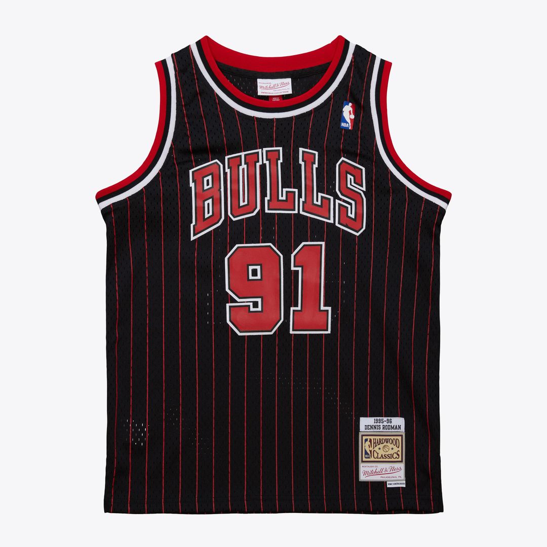Dennis Rodman Chicago Bulls Youth 1995/96 Swingman Jersey - Black