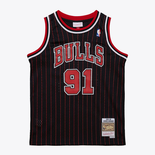 Dennis Rodman Chicago Bulls Youth 1995/96 Swingman Jersey - Black