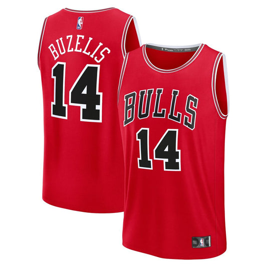 Matas Buzelis Chicago Bulls Fanatics Youth Fast Break Player Replica Jersey - Icon Edition - Red