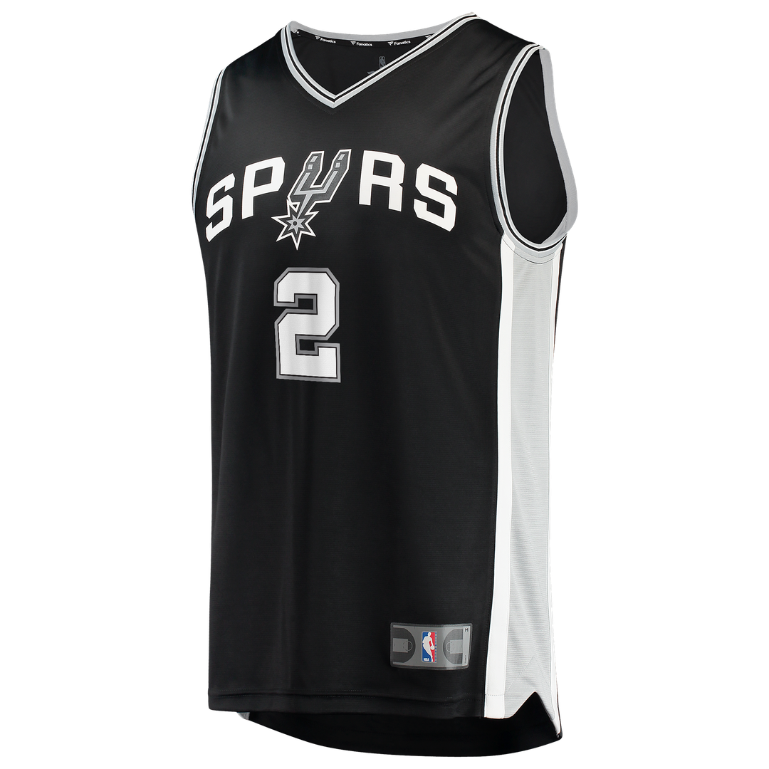 Dylan Harper San Antonio Spurs Fanatics 2026 NBA Finals Patch Fast Break Jersey - Icon Edition - Black