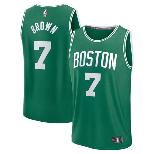 Jaylen Brown Boston Celtics Fanatics Fast Break Player Replica Jersey - Icon Edition - Kelly Green