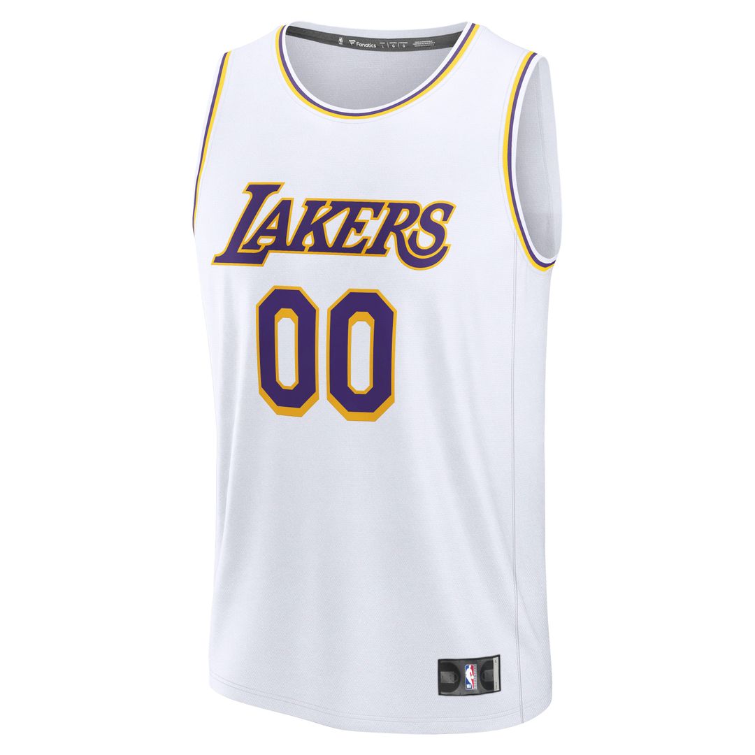 Los Angeles Lakers Fanatics Fast Break Custom Replica Jersey - Association Edition - White