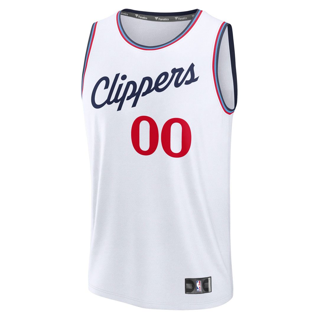 LA Clippers Fanatics Fast Break Custom Jersey - Association Edition - White