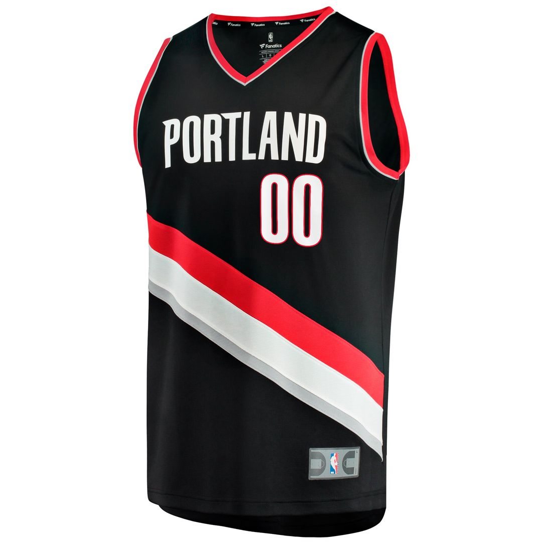 Scoot Henderson Portland Trail Blazers Fanatics Fast Break Replica Jersey - Icon Edition - Black