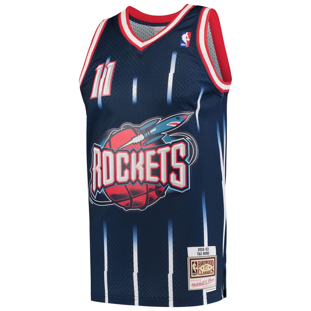 Yao Ming Houston Rockets Mitchell & Ness 2002/03 Hardwood Classics Swingman Jersey - Navy