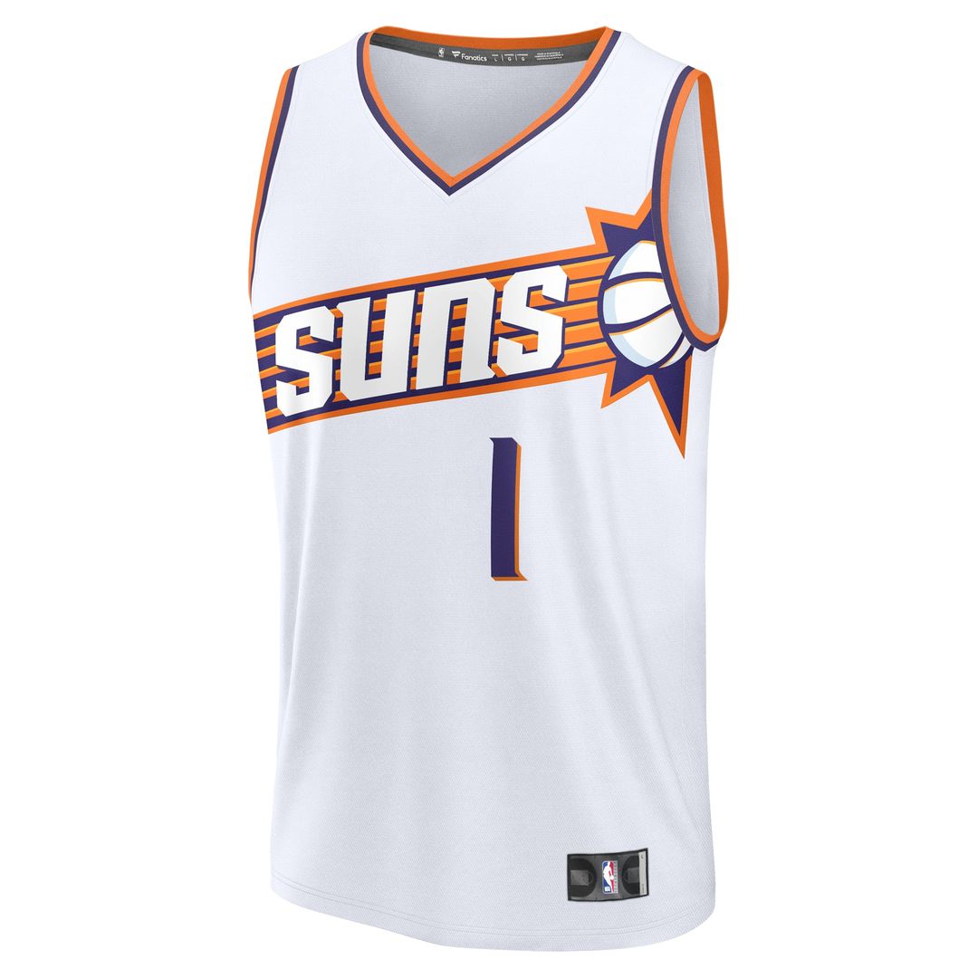 Devin Booker Phoenix Suns Fanatics Fast Break Player Replica Jersey - Association Edition - White