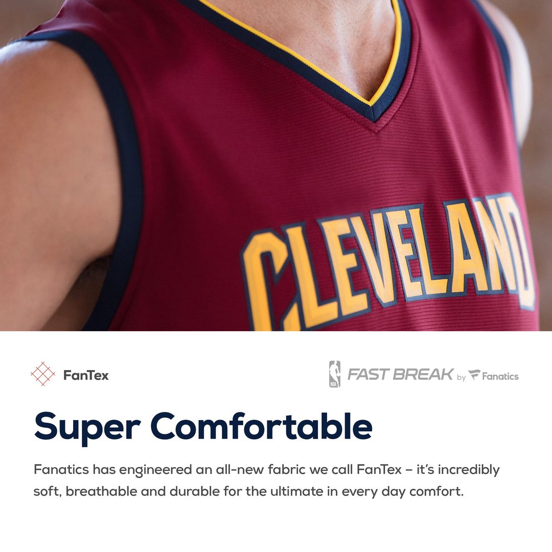Darius Garland Cleveland Cavaliers Fanatics Youth Replica Fast Break Jersey Wine - Icon Edition