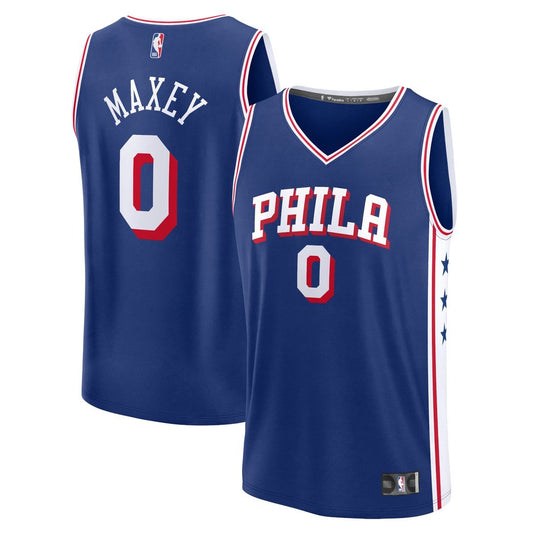 Tyrese Maxey Philadelphia 76ers Fanatics Fast Break Replica Jersey - Icon Edition - Royal