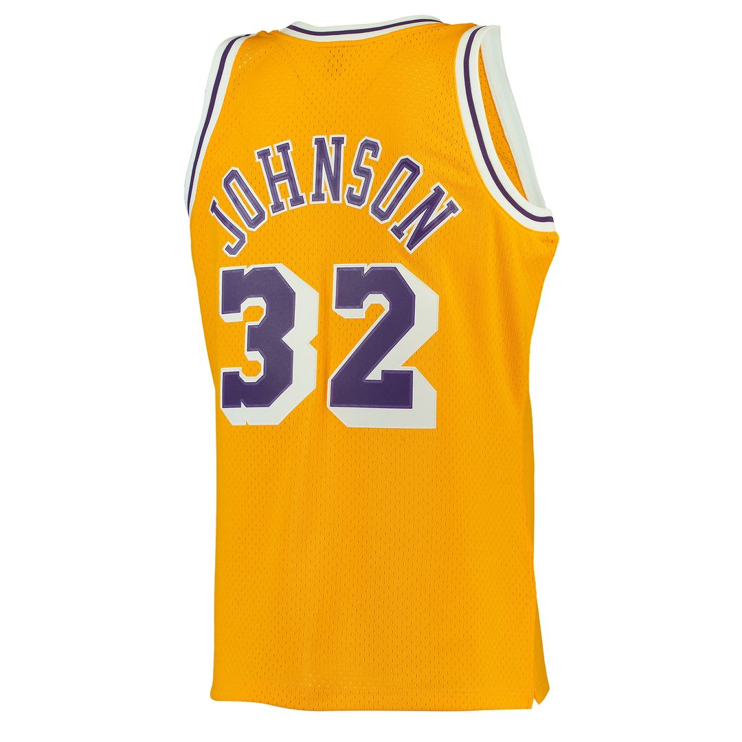 Magic Johnson Los Angeles Lakers Mitchell & Ness 1984/85 Hardwood Classics Swingman Jersey - Gold
