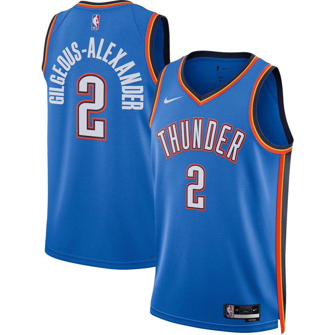 Shai Gilgeous - Alexander Oklahoma City Thunder Nike Unisex Swingman Jersey - Icon Edition - Blue