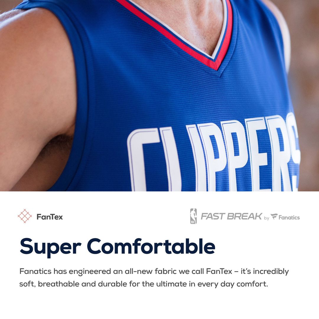 Kawhi Leonard LA Clippers Fanatics Youth 2019/20 Fast Break Replica Jersey Blue - Icon Edition