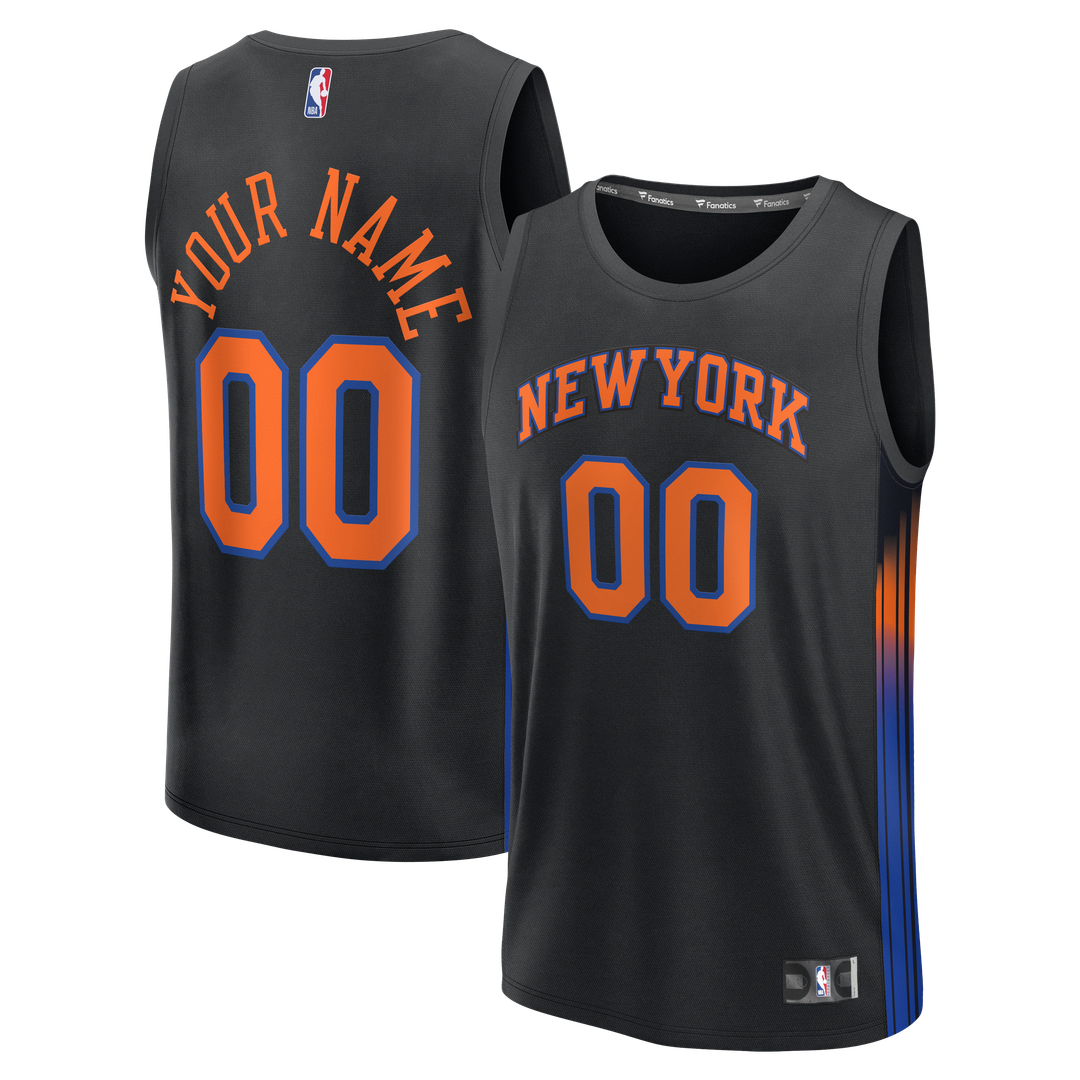 New York Knicks Fanatics Youth Fast Break Custom Jersey - Association Edition - White